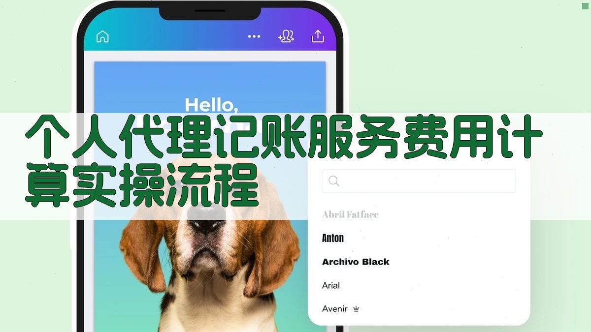 个人代理记账服务费用计算实操流程 图3
