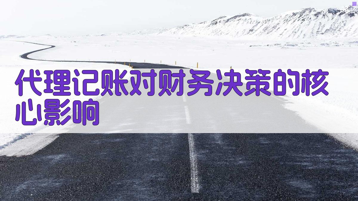 代理记账对财务决策的核心影响 图2