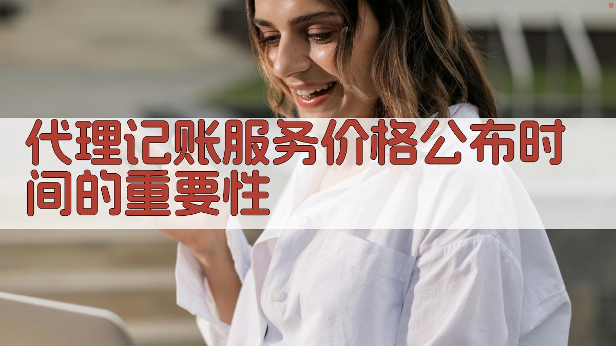 代理记账服务价格公布时间的重要性 图1