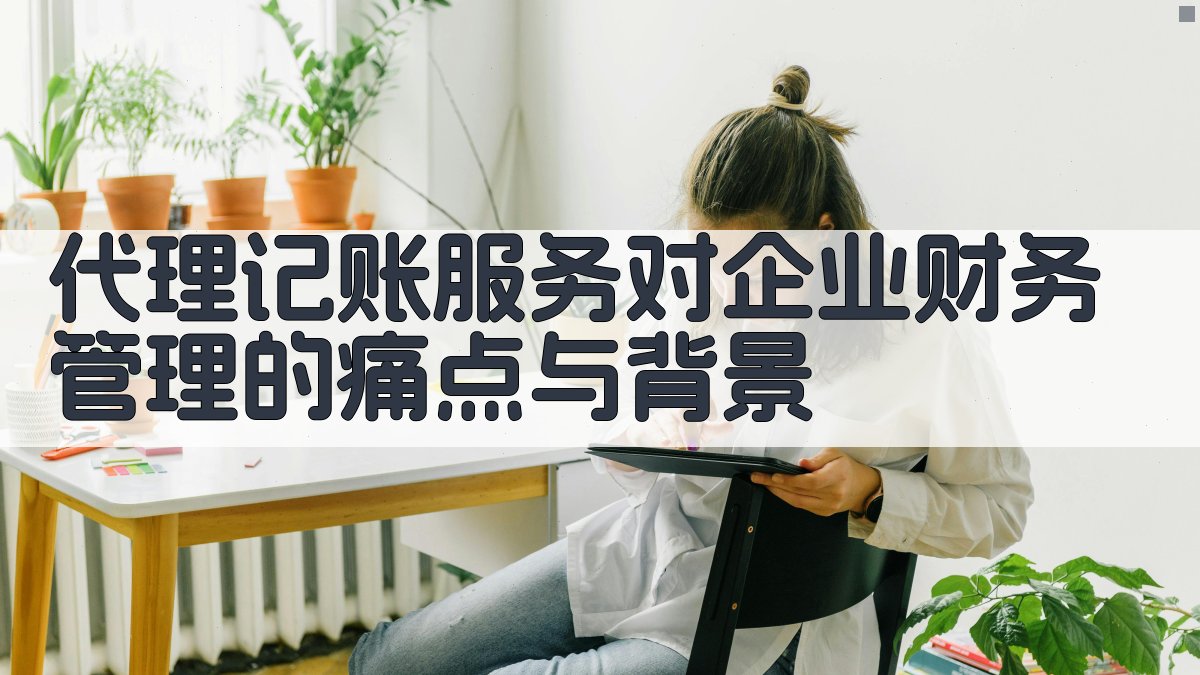 代理记账服务对企业财务管理的痛点与背景 图1