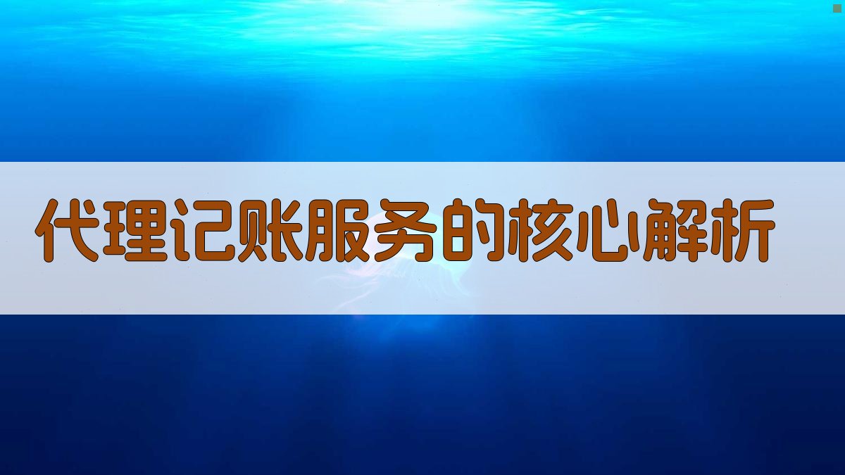代理记账服务的核心解析 图2