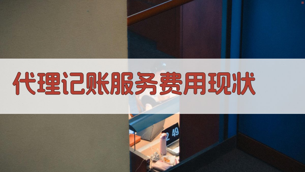 代理记账服务费用现状 图1
