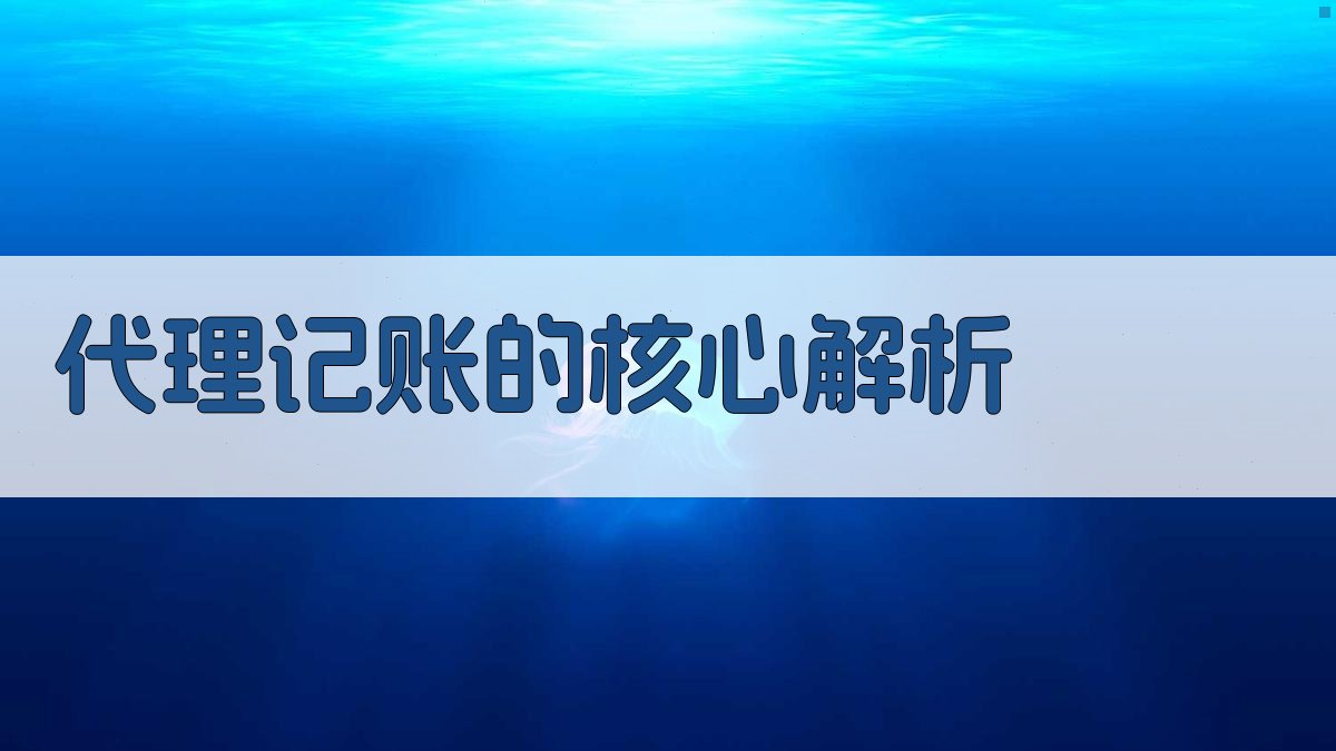 代理记账的核心解析 图1