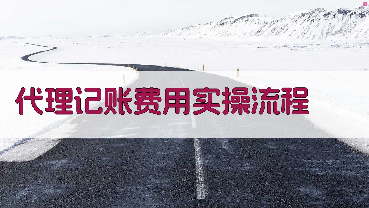 代理记账费用实操流程 图3