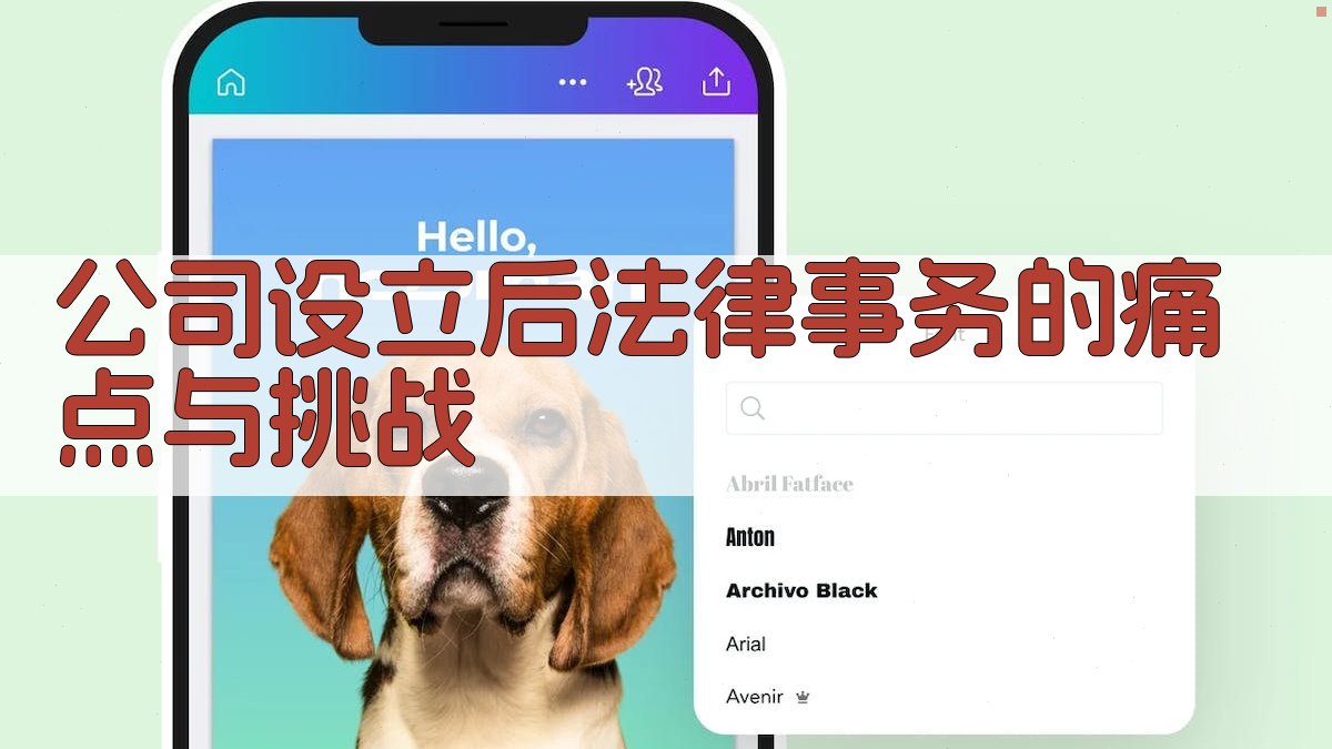 公司设立后法律事务的痛点与挑战 图1