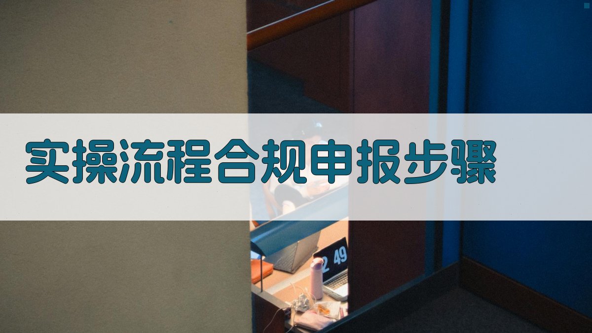 实操流程：合规申报步骤 图1