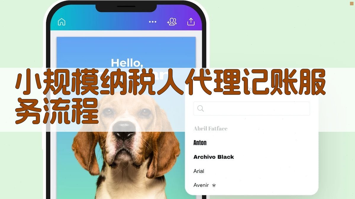小规模纳税人代理记账服务流程 图1