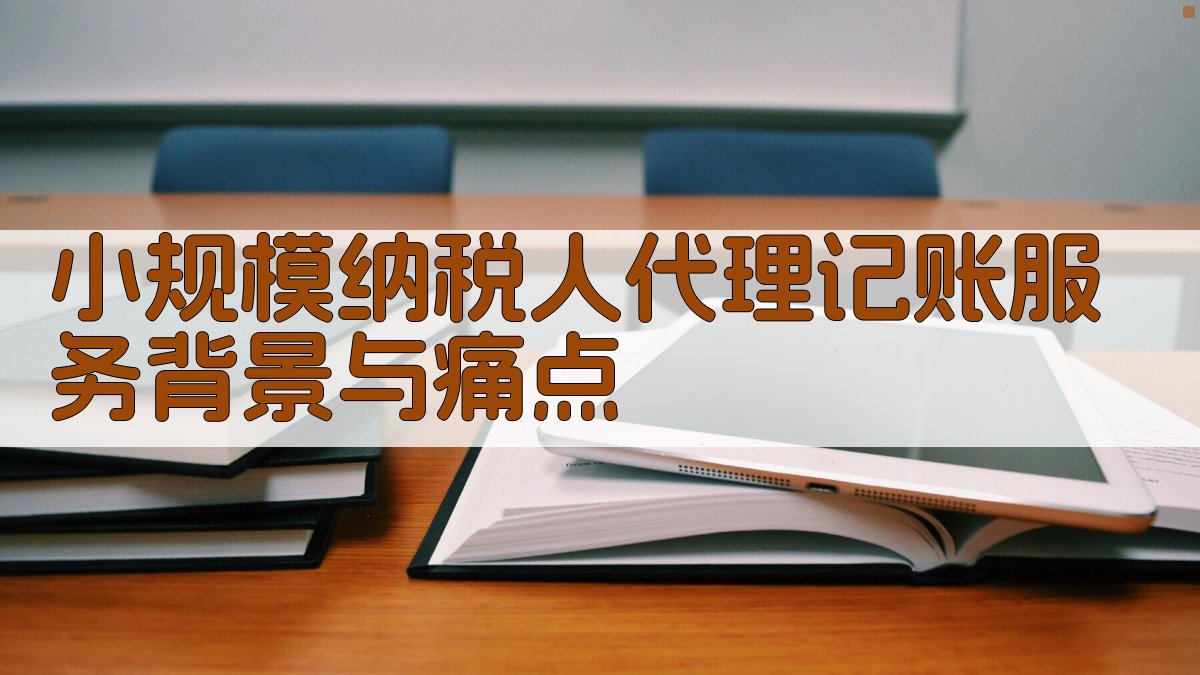 小规模纳税人代理记账服务背景与痛点 图1