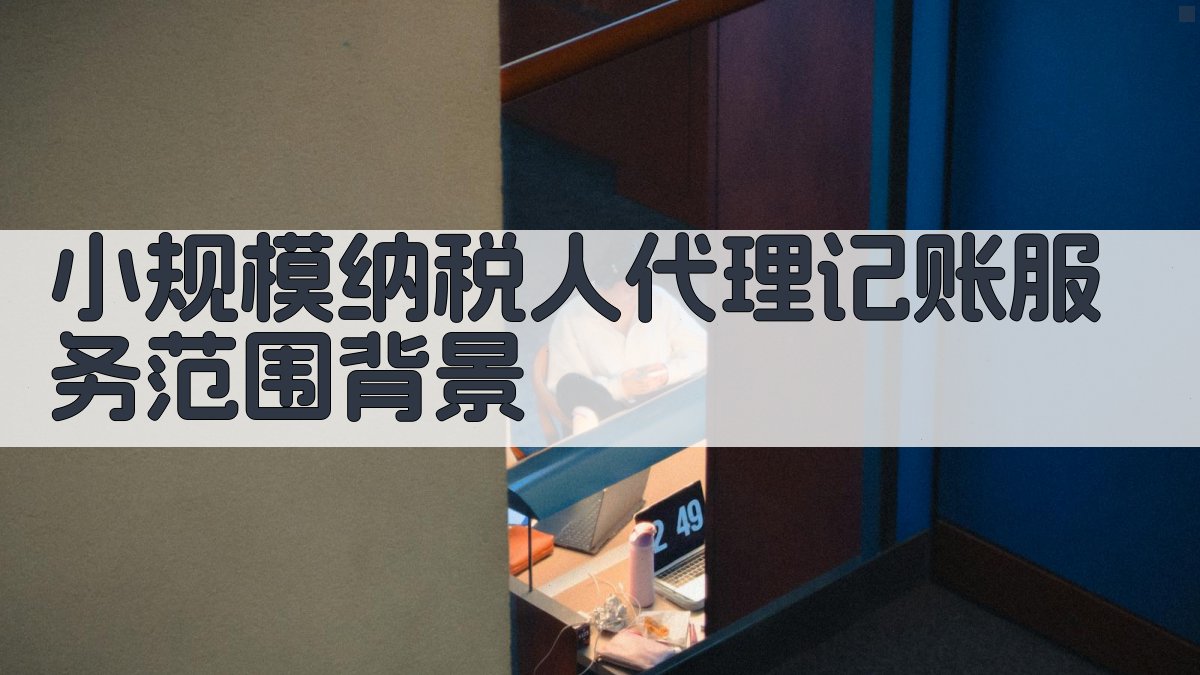 小规模纳税人代理记账服务范围背景 图1