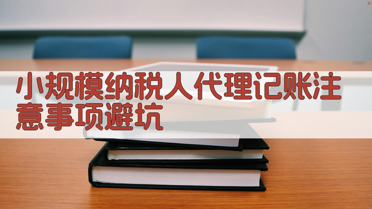 小规模纳税人代理记账注意事项/避坑 图3