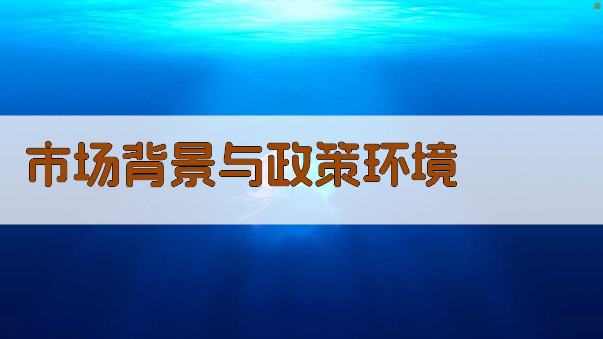 市场背景与政策环境 图1