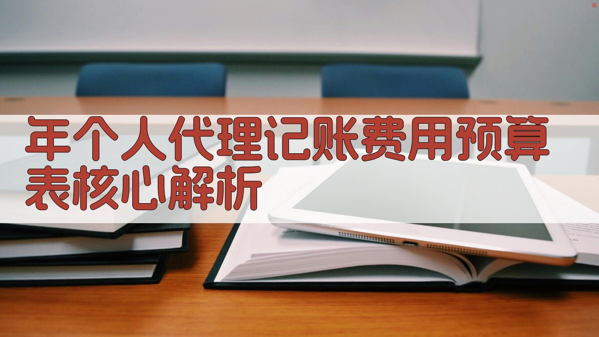 年个人代理记账费用预算表核心解析 图2