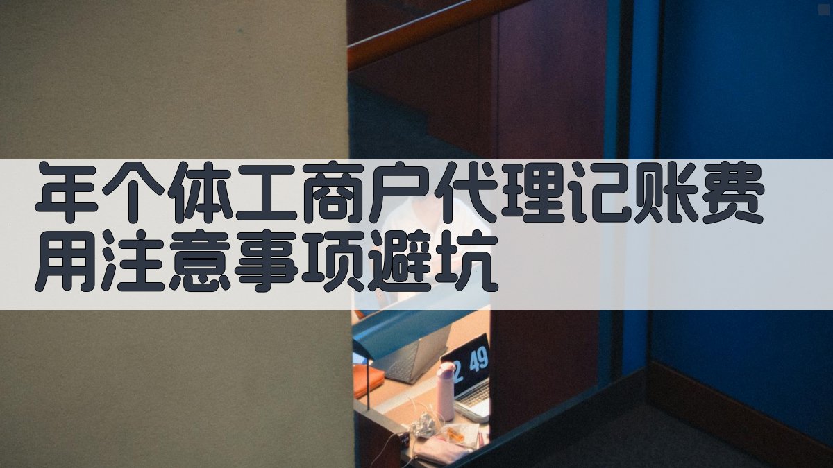 年个体工商户代理记账费用注意事项/避坑 图4