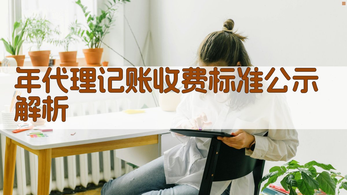 年代理记账收费标准公示解析 图2