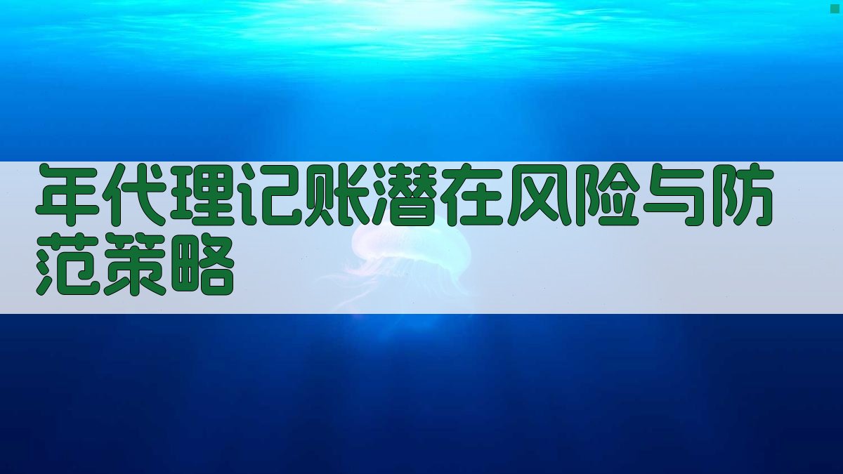 年代理记账潜在风险与防范策略 图4