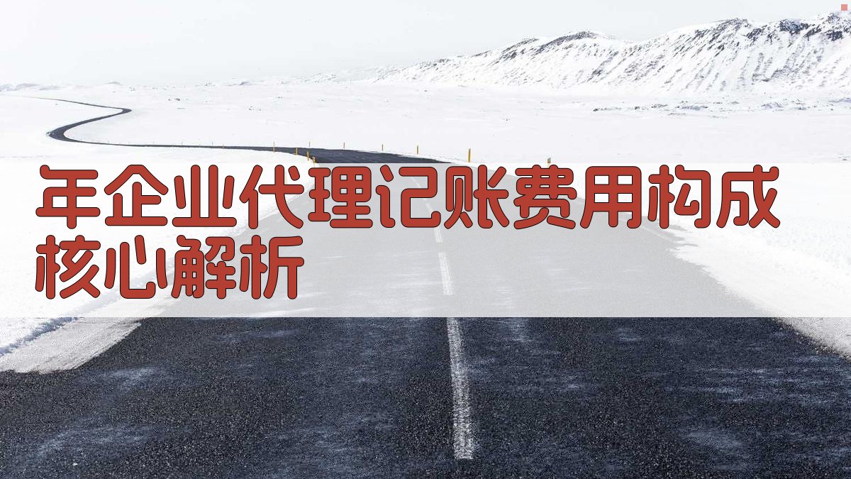 年企业代理记账费用构成核心解析 图1