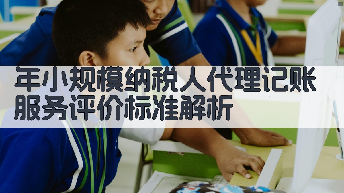 年小规模纳税人代理记账服务评价标准解析 图2