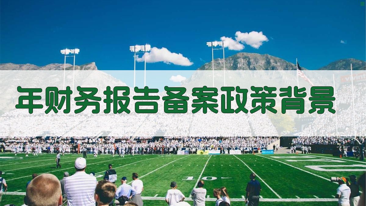 年财务报告备案政策背景 图1