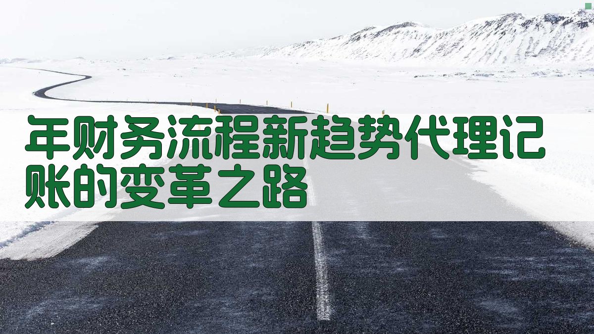 年财务流程新趋势：代理记账的变革之路 图1