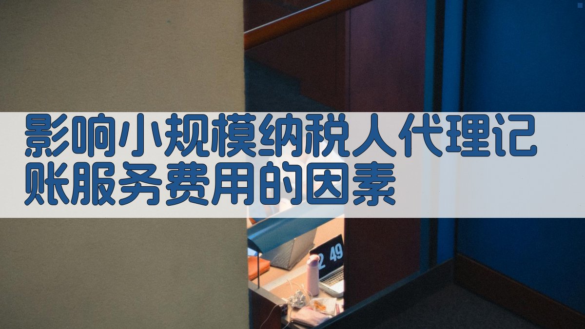 影响小规模纳税人代理记账服务费用的因素 图2