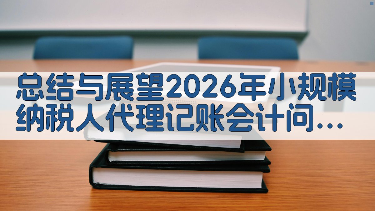 总结与展望：2026年小规模纳税人代理记账会计问题处理趋势 图3