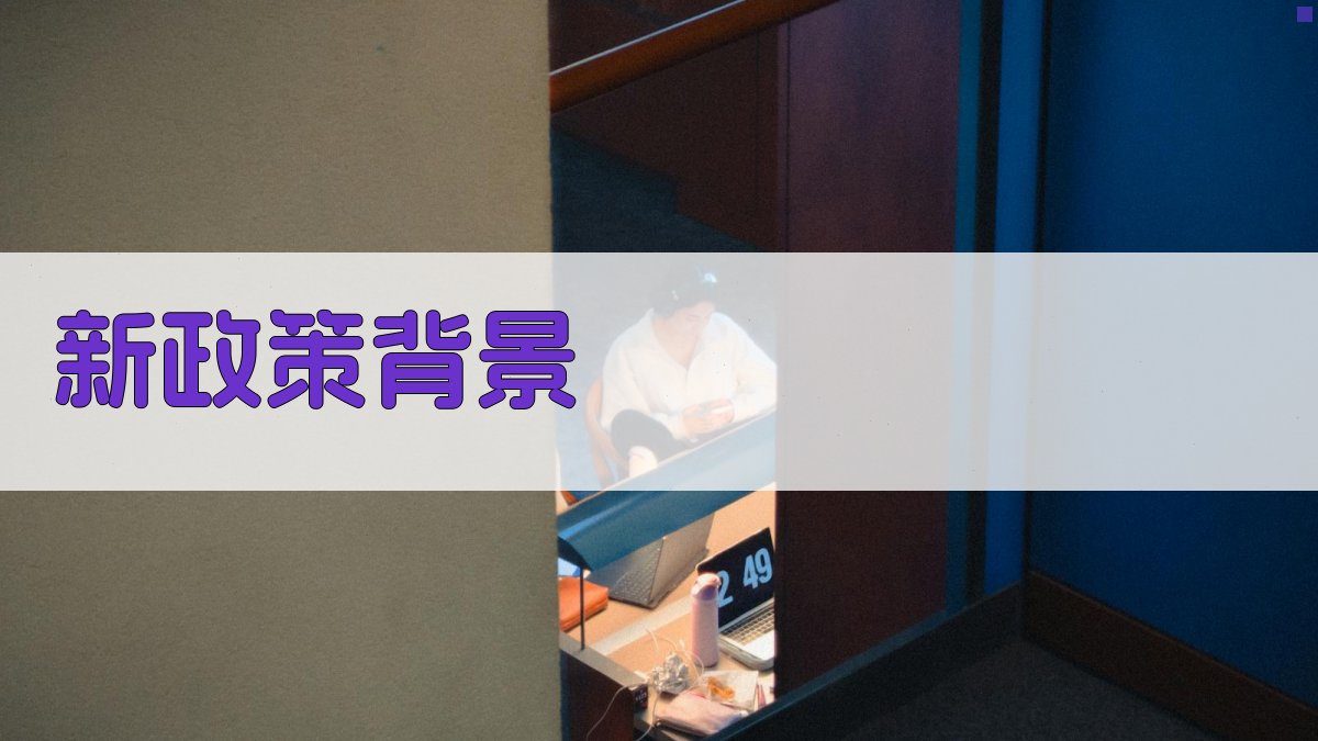 新政策背景 图1