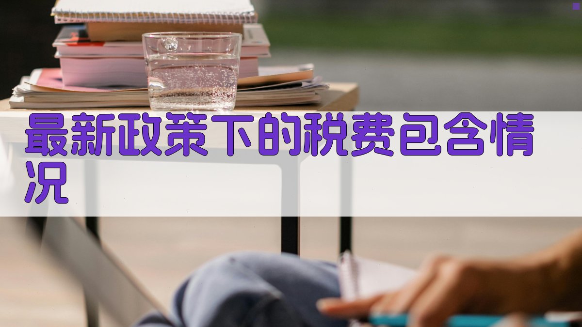最新政策下的税费包含情况 图2