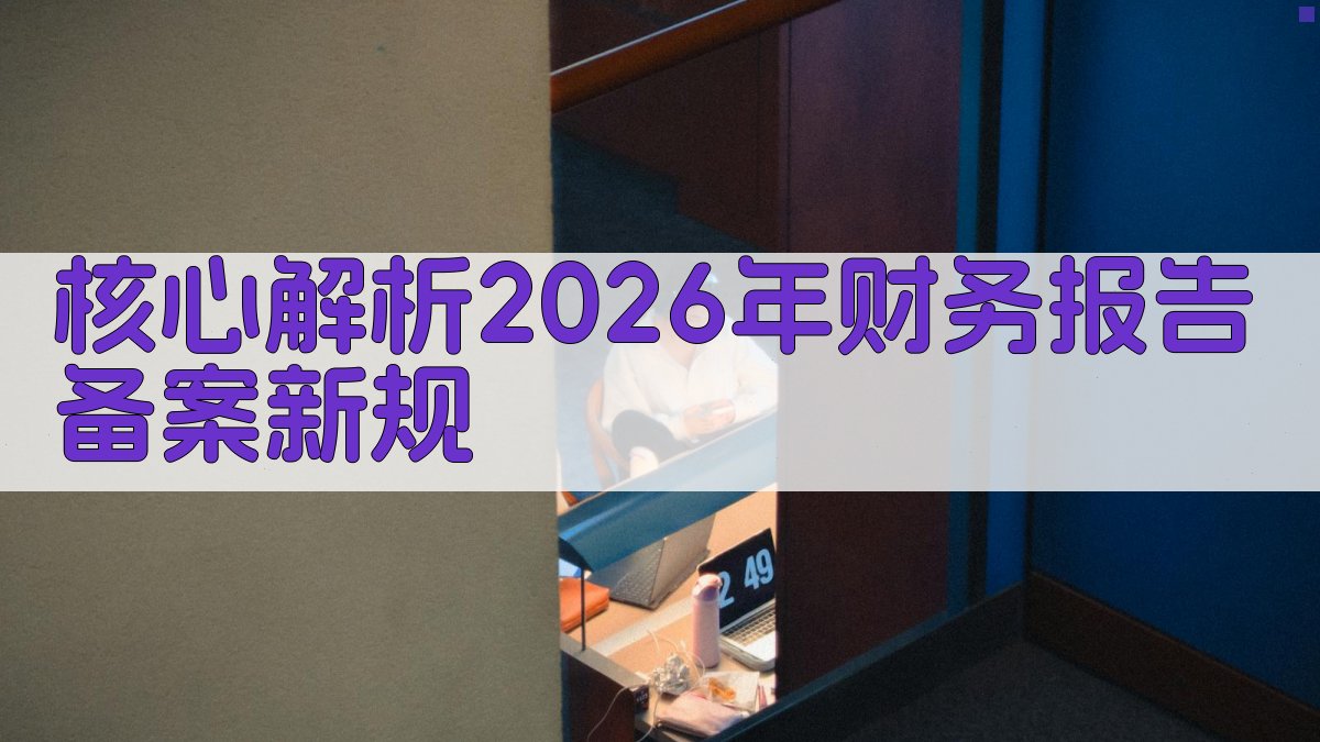 核心解析：2026年财务报告备案新规 图2