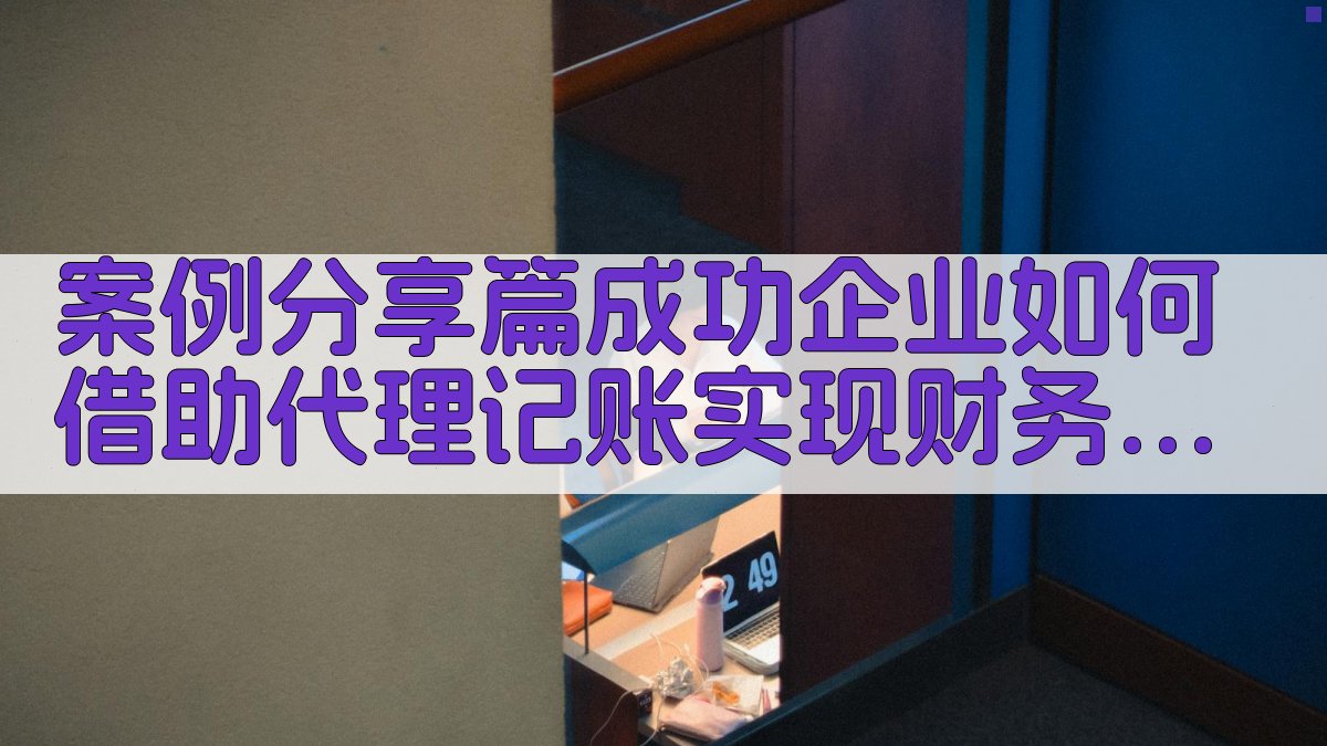 案例分享篇成功企业如何借助代理记账实现财务飞跃 图4