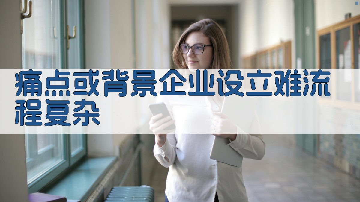 痛点或背景：企业设立难、流程复杂 图1