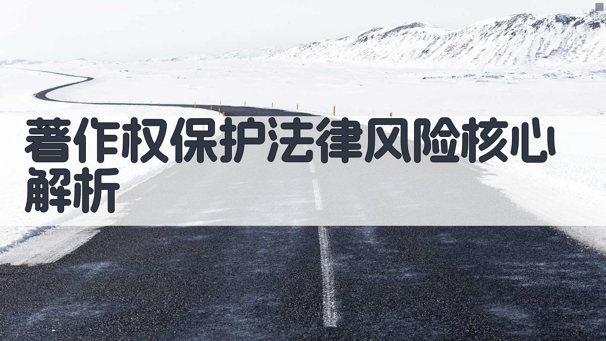 著作权保护法律风险核心解析 图2