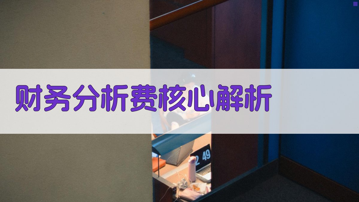 财务分析费核心解析 图1