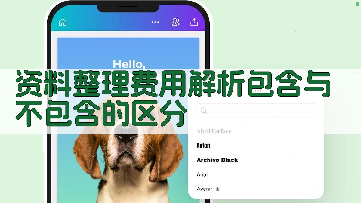 资料整理费用解析包含与不包含的区分 图2